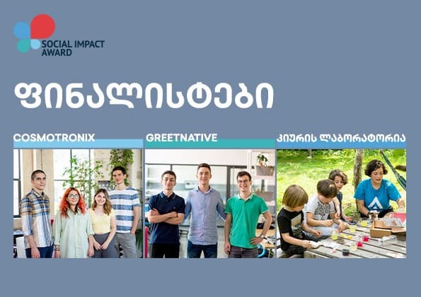 Social Impact Award-ის ფინალისტები მეცნიერებისა და ინოვაციების სადარაჯოზე