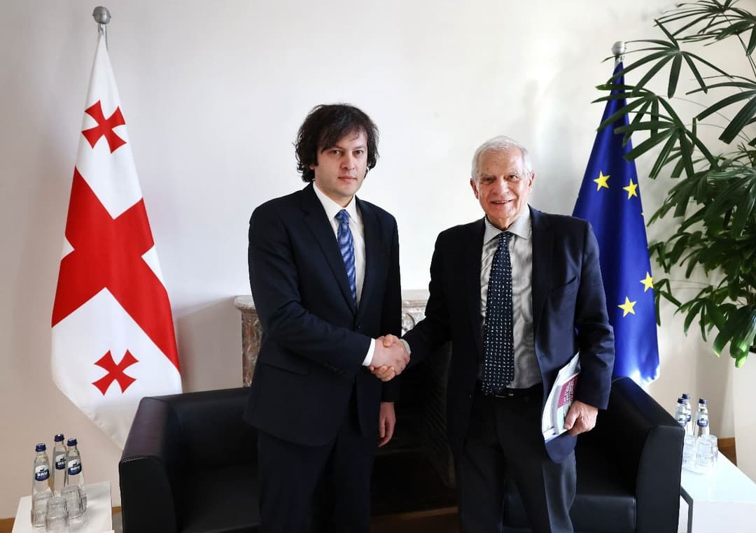 Georgian PM, EU’s Borrell discuss country’s EU integration prospects in Brussels