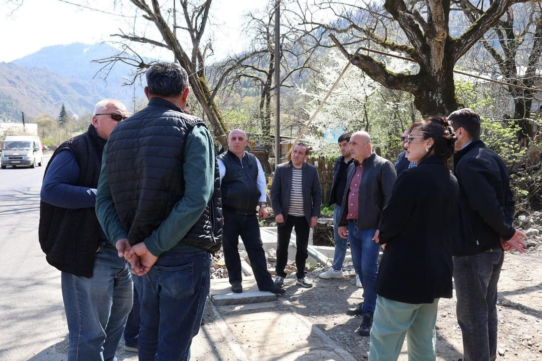 ბორჯომის მუნიციპალიტეტის მერმა ქალაქში მიმდინარე ინფრასტრუქტურული სამუშაოები დაათვალიერა
