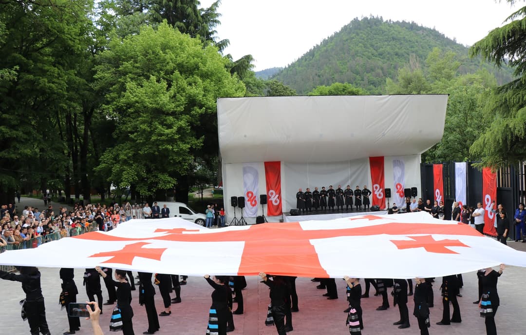 ბორჯომში, საქართველოს დამოუკიდებლობის დღე აღინიშნა