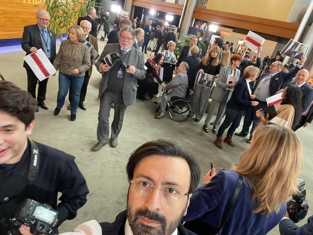 ევროპარლამენტარებმა სტრასბურგში მიხეილ სააკაშვილის სოლიდარობის აქცია გამართეს