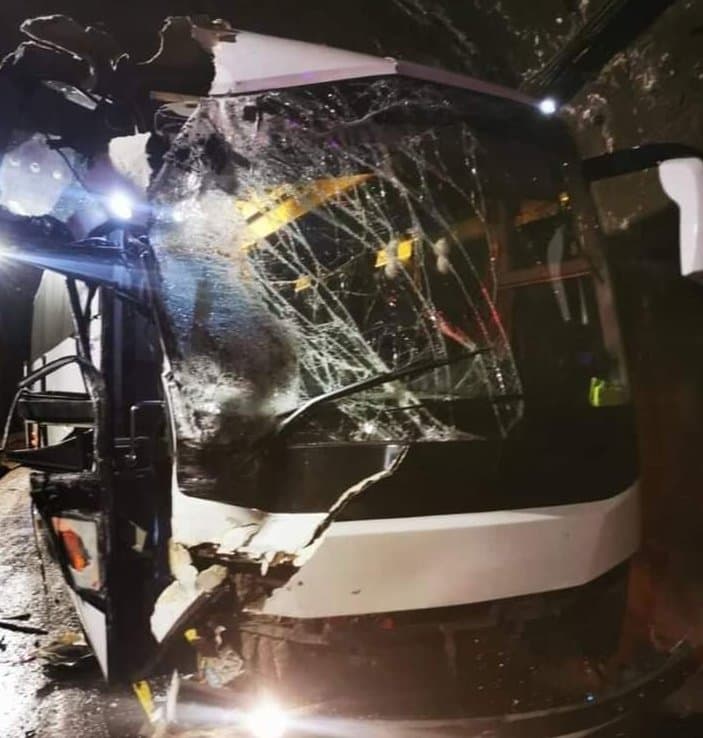 ბულგარეთის საფეხბურთო ნაკრები თბილისში ავარიაში მოჰყვა