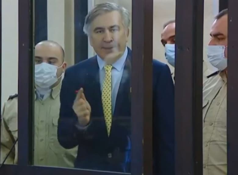 Lawyer says Saakashvili in bed, unable to move