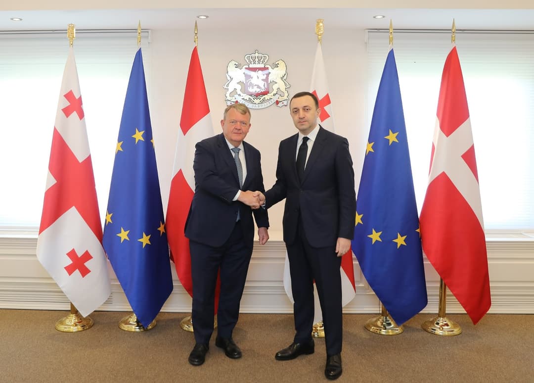 ირაკლი ღარიბაშვილი დანიის სამეფოს საგარეო საქმეთა მინისტრს შეხვდა
