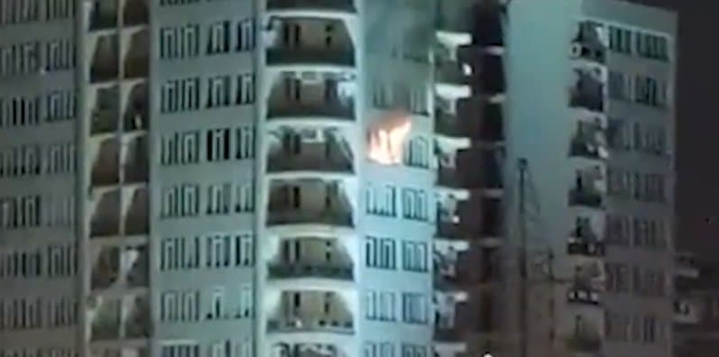 დიდ დიღომში, ერთ-ერთ საცხოვრებელ კორპუსში ხანძარი გაჩნდა