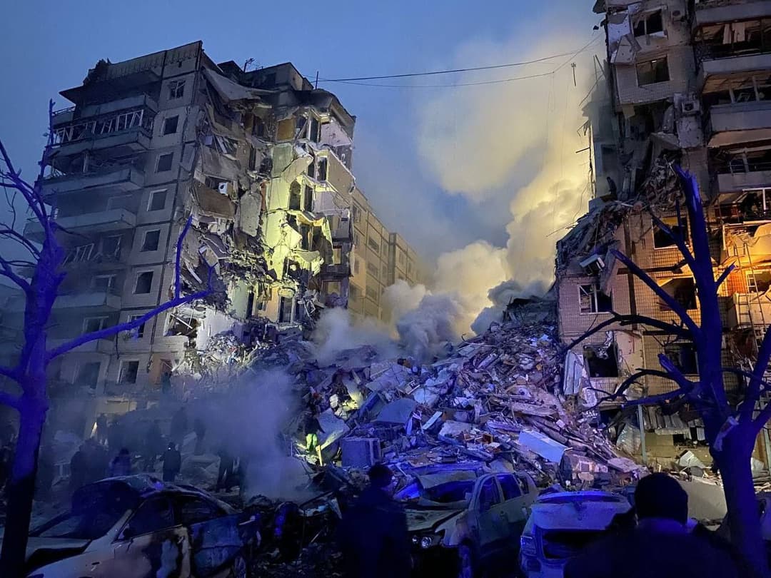 დნიპროში დაღუპულთა რაოდენობა ცხრამდე გაიზარდა, მათ შორის ერთი ბავშვია