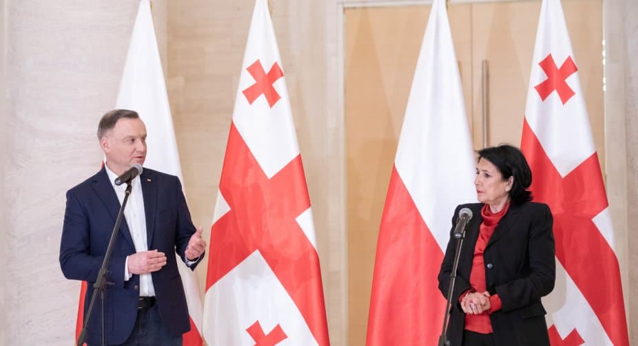 Georgian, Polish presidents express support for Ukraine in Tbilisi