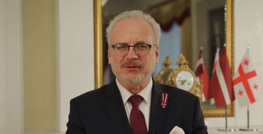 Latvian president urges Georgian gov’t “fully guarantee” ex-pres. Saakashvili’s rights