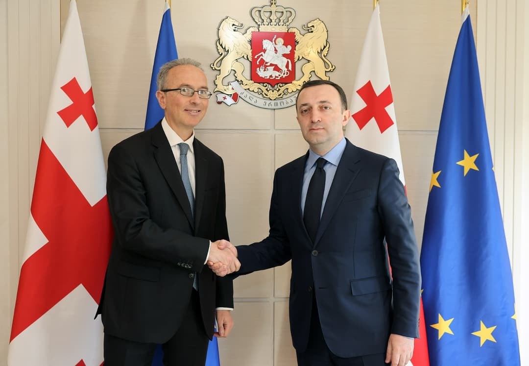 ირაკლი ღარიბაშვილმა იტალიის ელჩთან გამოსამშვიდობებელი შეხვედრა გამართა