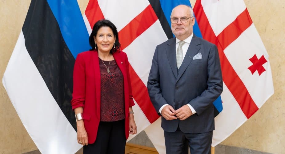 Estonian President reaffirms “firm” support for Georgia’s EU goals after meeting with Zourabichvili