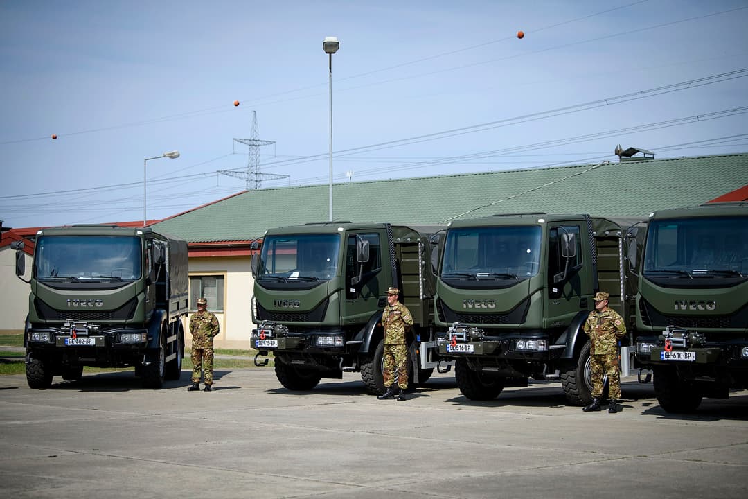 Off-road trucks handed to Georgian Border Police with EU financial aid