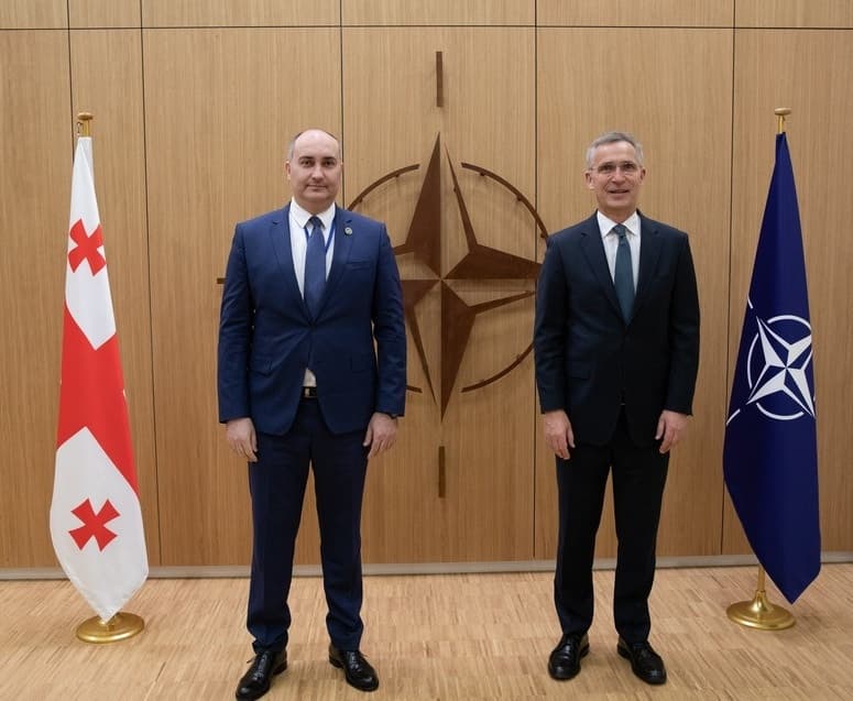 საქართველოს თავდაცვის მინისტრი ნატოს გენერალურ მდივანს შეხვდა