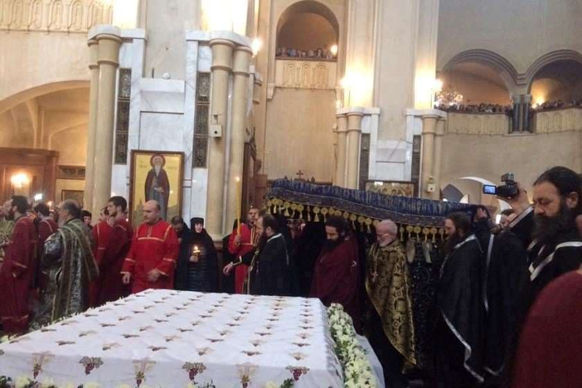 სამების საკათედრო ტაძარში გარდამოხსნის წესი შესრულდა