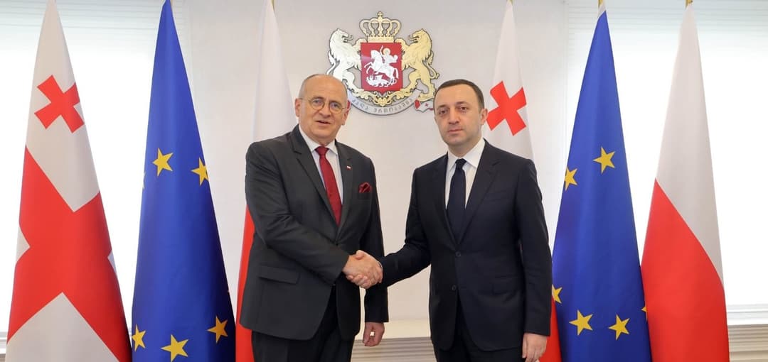 ირაკლი ღარიბაშვილი პოლონეთის საგარეო საქმეთა მინისტრს შეხვდა