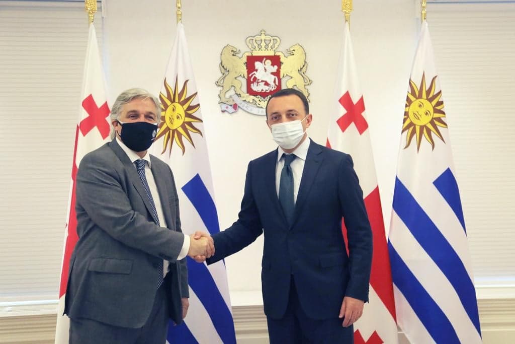 პრემიერ-მინისტრი ურუგვაის საგარეო საქმეთა მინისტრს შეხვდა