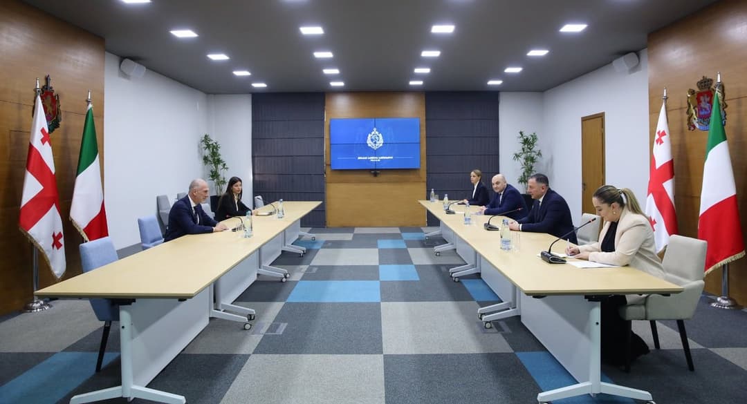 ვახტანგ გომელაურმა იტალიის ელჩთან გაცნობითი ხასიათის შეხვედრა გამართა