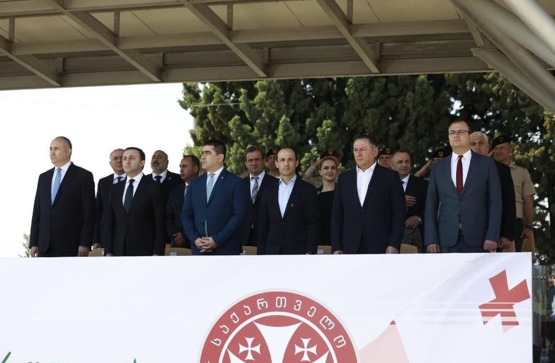 ვახტანგ გომელაური საქართველოს თავდაცვის ძალების დაარსების იუბილესადმი მიძღვნილ საზეიმო ღონისძიებას დაესწრო