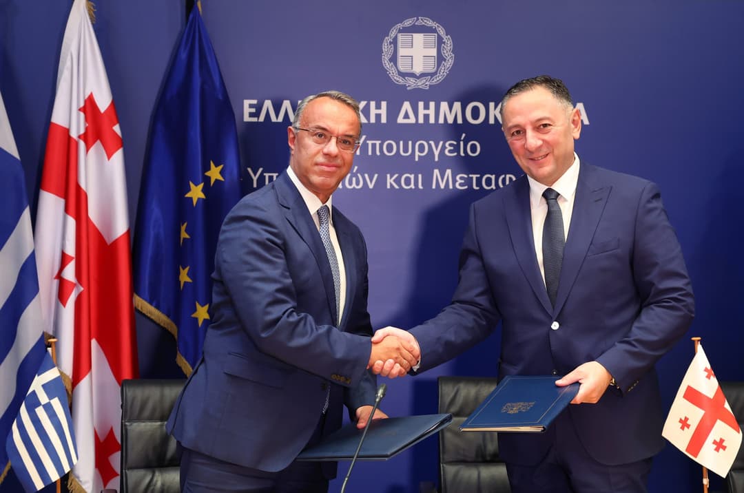 ვახტანგ გომელაურმა და საბერძნეთის რესპუბლიკის ინფრასტრუქტურისა და ტრანსპორტის მინისტრმა მართვის მოწმობების ურთიერთაღიარების და გადაცვლის შესახებ შეთანხმებას მოაწერეს ხელი