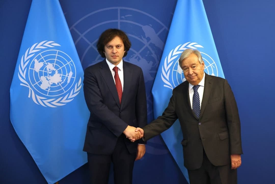 ირაკლი კობახიძე გაეროს გენერალურ მდივანს შეხვდა