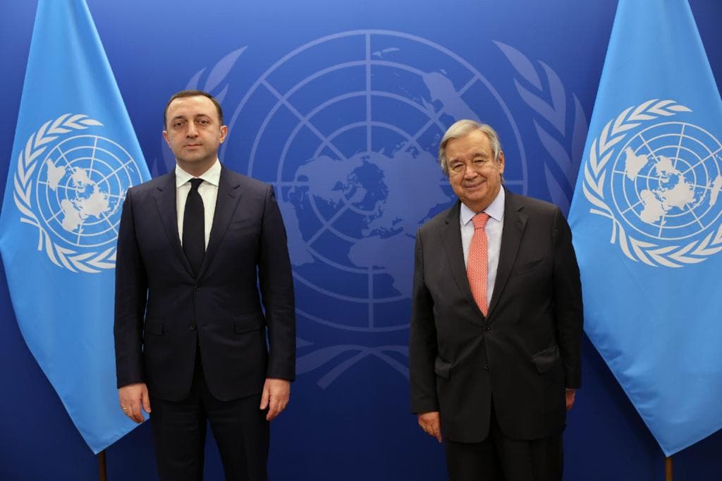 Georgian PM, UN Sec-Gen meet in New York