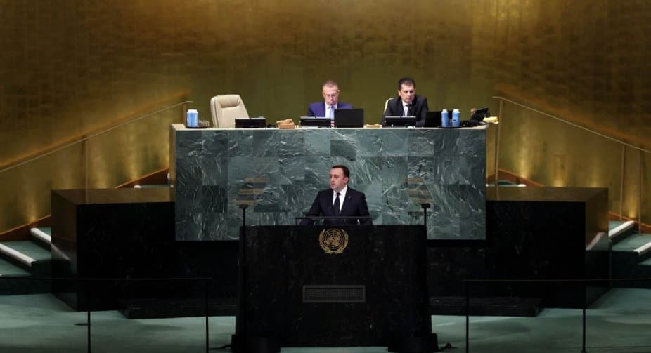 PM Garibashvili says Georgia “stands with Ukraine” in his UN address