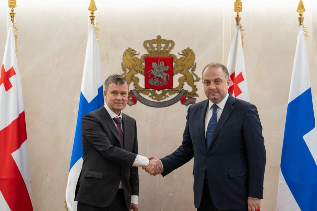 ირაკლი ჩიქოვანი ფინეთის რესპუბლიკის თავდაცვის სამინისტროს მუდმივ მდივანს შეხვდა