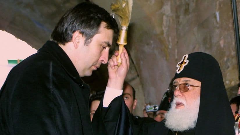 Patriarch wishes ex-pres. Saakashvili “spiritual strength” to foresign “true reality”