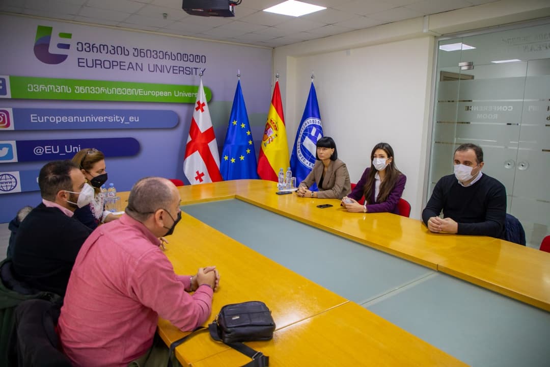 “ევროპის უნივერსიტეტს” ერასმუს+ პროგრამის ფარგლებში მალაგას უნივერსიტეტის წარმომადგენლები ეწვივნენ