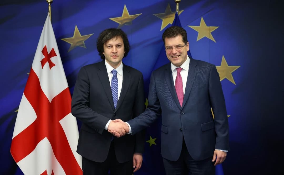 ირაკლი კობახიძემ კრიზისების მართვის საკითხებში ევროკომისართან იანეზ ლენარჩიჩთან შეხვედრა გამართა