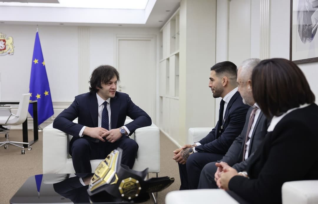 Georgian PM meets UFC champion Ilia Topuria, advocates for dual citizenship