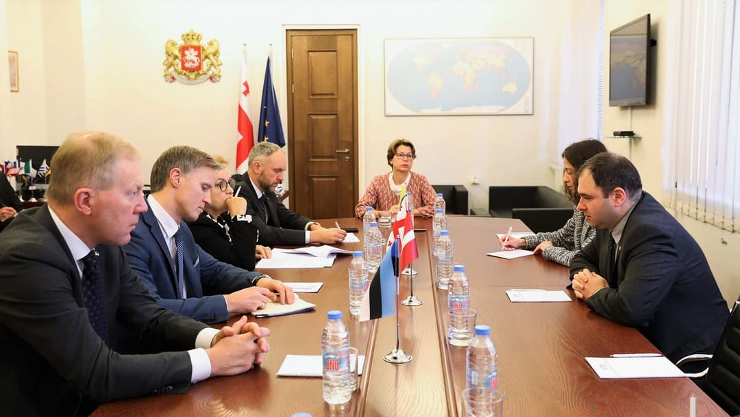 საქართველოში ლიეტუვას, ლატვიის და ესტონეთის პარლამენტების საგარეო ურთიერთობათა კომიტეტის თავმჯდომარეები იმყოფებიან