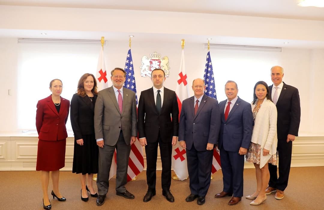 ირაკლი ღარიბაშვილი ამერიკელ სენატორებსა და კონგრესმენებს შეხვდა