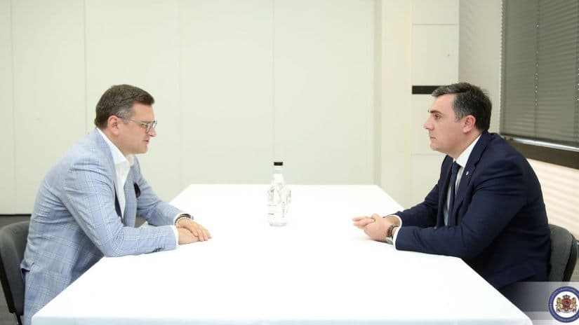 Georgian FM “reiterates” Tbilisi’s “unwavering support” for Ukraine at a meeting with Kuleba