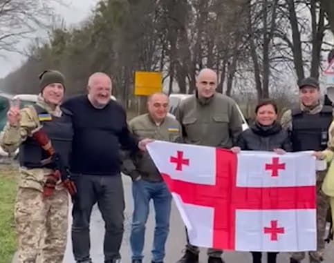 გიორგი მარგველაშვილი, “ნაციონალური მოძრაობის “თავმჯდომარე და ლიდერები უკრაინაში გაემგზავრნენ