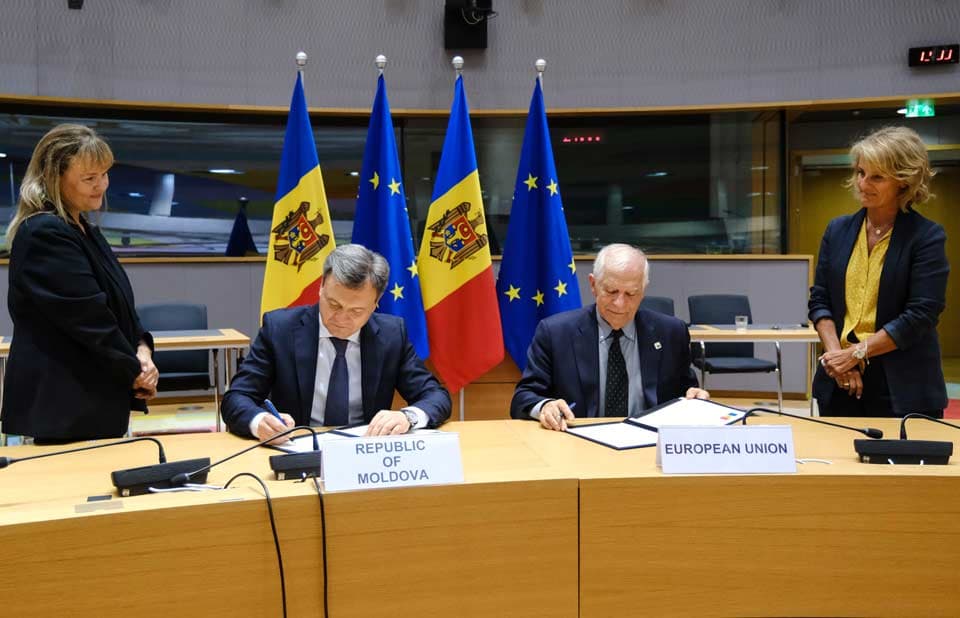 ბორელი – მოლდოვა პირველი ქვეყანაა, რომელმაც ევროკავშირთან უსაფრთხოებისა და თავდაცვის პარტნიორობის შეთანხმებას მოაწერა ხელი