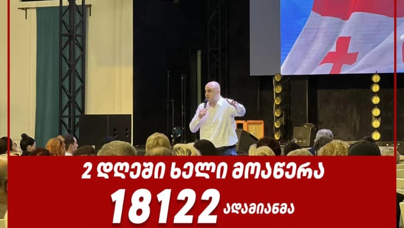 ნიკა მელია – ორ დღეში, ინიციატივას “ერთობისთვის არაფორმალური მმართველობის წინააღმდეგ” ხელი მოაწერა 16 318-მა ადამიანმა