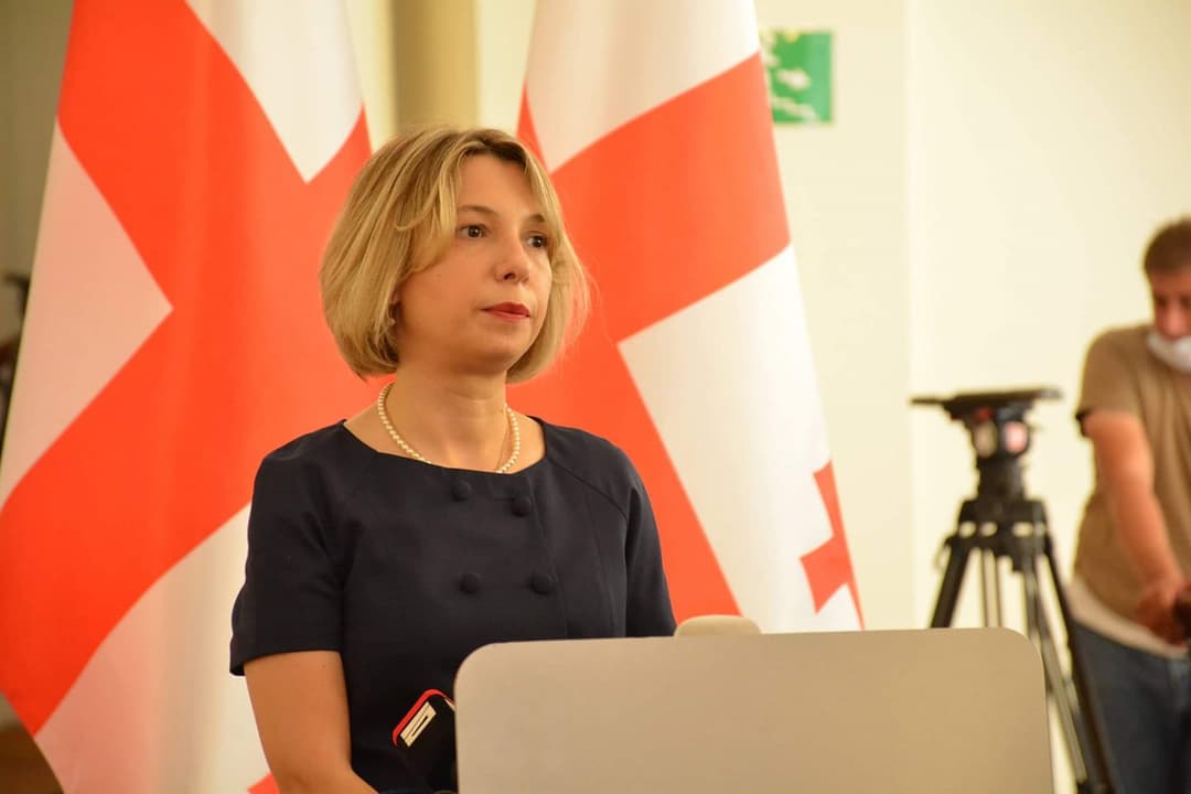 ნინო ლომჯარია სალომე ზურაბიშვილს ხვდება