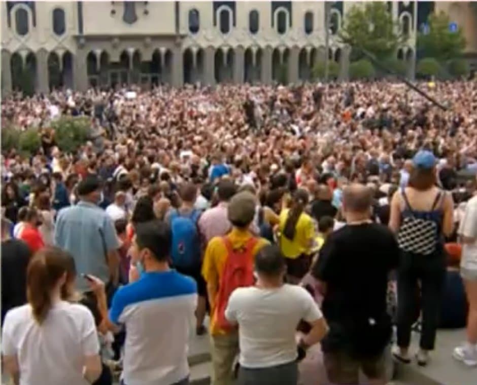 “ლექსოს ხსოვნისთვის, არ დავიშალოთ, ვიდრე ხელისუფლება არ გადადგება”