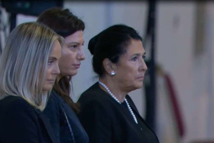 სალომე ზურაბიშვილი ელისაბედ მეორის სამოქალაქო პანაშვიდზე მივიდა