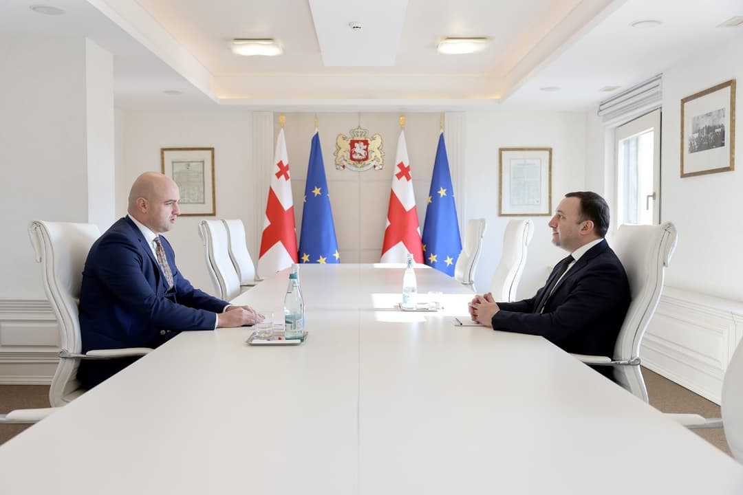 ირაკლი ღარიბაშვილი კორეის რესპუბლიკაში საქართველოს ახლადდანიშნულ ელჩს თარაშ პაპასქუას შეხვდა