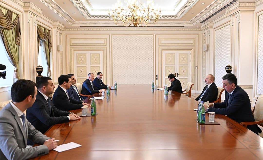 შალვა პაპუაშვილი აზერბაიჯანის რესპუბლიკის პრეზიდენტს შეხვდა