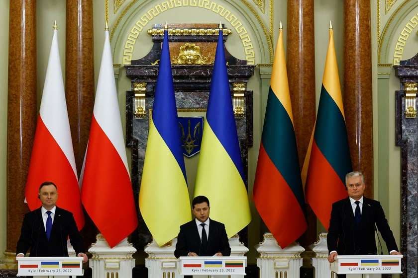 პოლონეთის, ლიეტუვისა და უკრაინის პრეზიდენტებმა ერთობლივ დეკლარაციას მოაწერეს ხელი