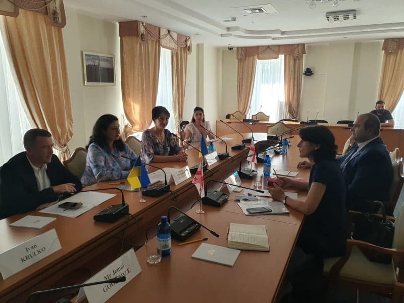 მაკა ბოჭორიშვილი უკრაინის უმაღლეს რადაში შეხვედრებს მართავს