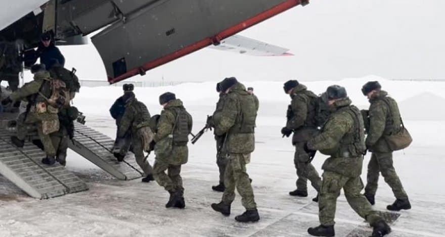 Russian troops leaving Kazakhstan