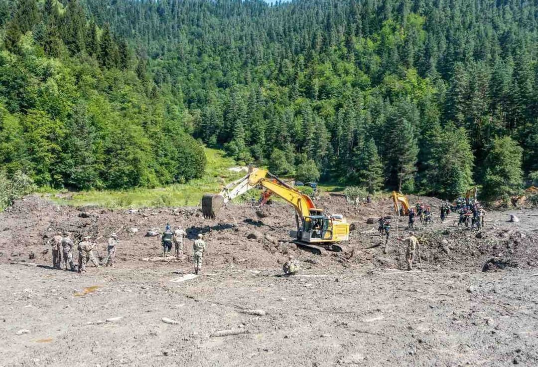 თავდაცვის ძალების სამხედროები სტიქიის ზონაში სამუშაოებს აქტიურად განაგრძობენ