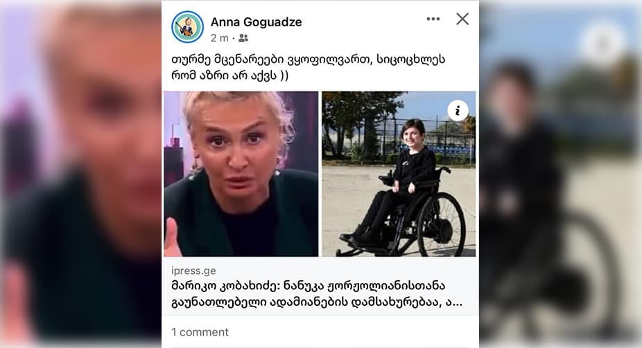 ანა გოგუაძე – თურმე მცენარეები ვყოფილვართ, სიცოცხლეს რომ აზრი არ აქვს