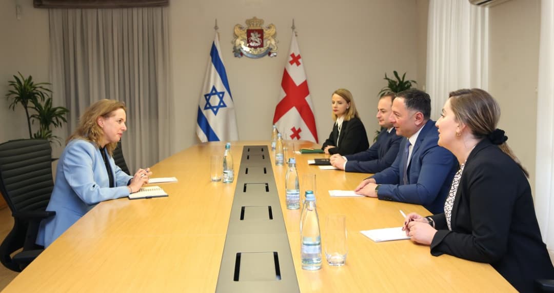 შინაგან საქმეთა მინისტრი საქართველოში ისრაელის სახელმწიფოს ელჩს შეხვდა