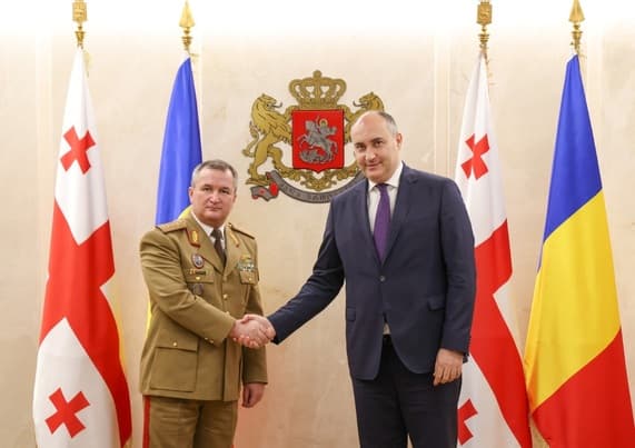 საქართველოში ოფიციალური ვიზიტით რუმინეთის თავდაცვის ძალების შტაბის უფროსი იმყოფება