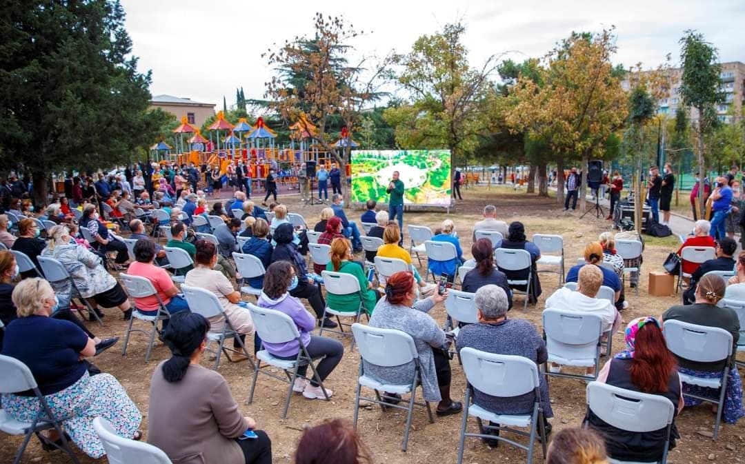 რევაზ სოხაძე ქვემო სამგორის მოსახლეობას შეხვდა