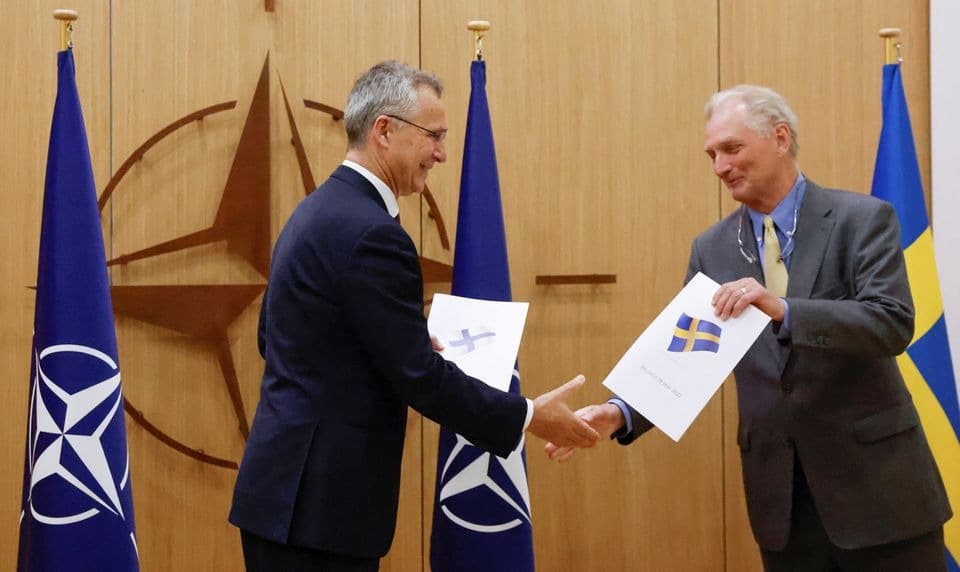 Finland, Sweden formally apply for NATO membership